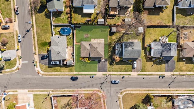 aerial perspective of suburban area