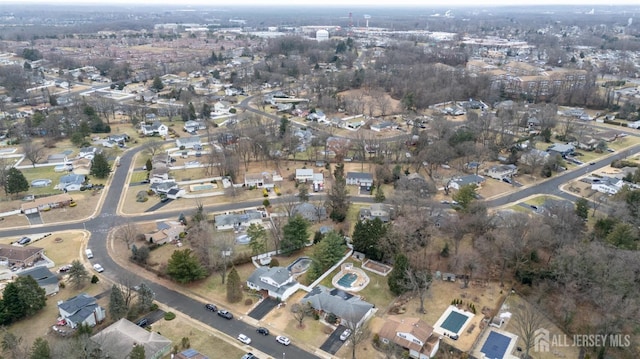 drone / aerial view featuring a residential view