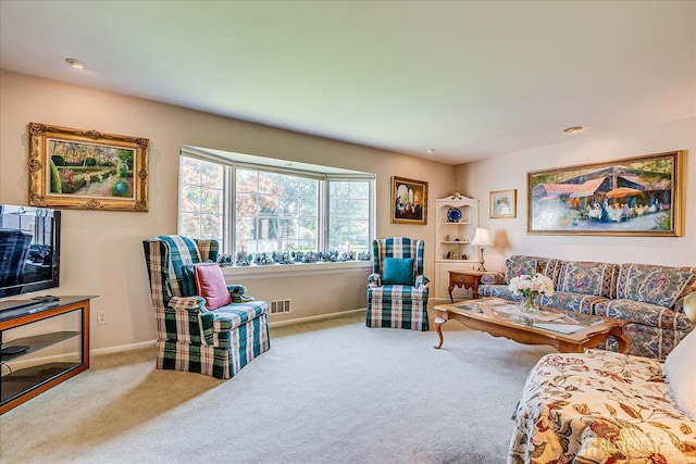 64 Annette Dr, Edison, NJ 08820 - carpeted living area with baseboards and recessed lighting