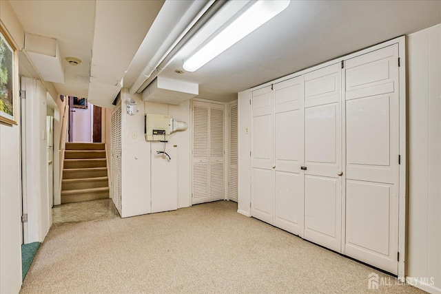 64 Annette Dr, Edison, NJ 08820 - finished below grade area with light carpet and stairway