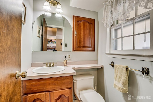 64 Annette Dr, Edison, NJ 08820 - half bathroom with vanity and toilet