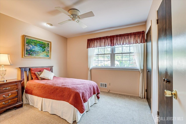 64 Annette Dr, Edison, NJ 08820 - bedroom featuring light carpet and a ceiling fan