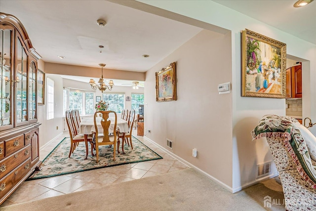 64 Annette Dr, Edison, NJ 08820 - dining room featuring a chandelier and light tile patterned floors
