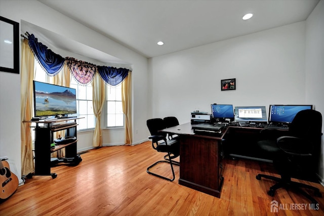 2 Eddie Ct, South Brunswick, NJ 08810 - office space featuring wood finished floors, baseboards, and recessed lighting