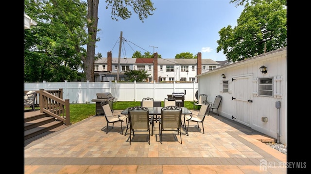 3 Mayfield Pl, Metuchen, NJ 08840 - view of patio / terrace featuring outdoor dining area and grilling area