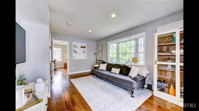 3 Mayfield Pl, Metuchen, NJ 08840 - living area featuring healthy amount of natural light, wood finished floors, and recessed lighting