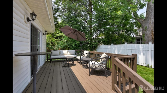 3 Mayfield Pl, Metuchen, NJ 08840 - deck featuring an outdoor hangout area