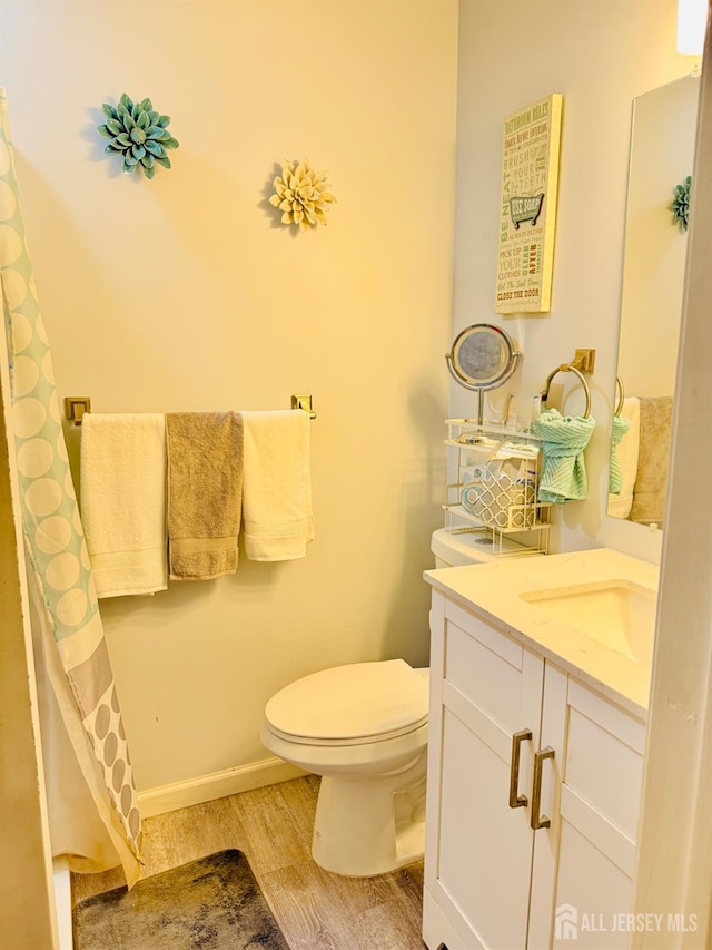 45 Marina View Dr, Sewaren, NJ 07077 - bathroom featuring wood finished floors and vanity