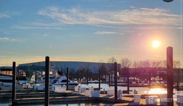 45 Marina View Dr, Sewaren, NJ 07077 - view of community featuring a dock