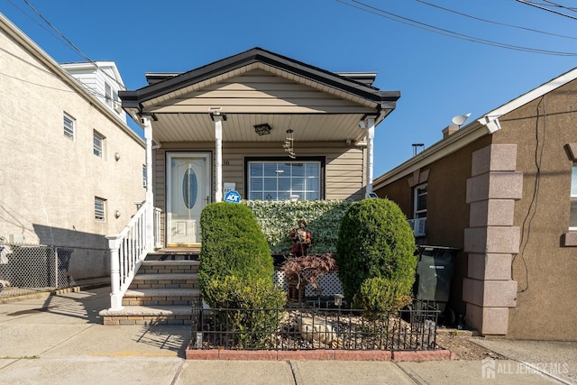 view of front of home