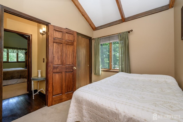 22 Roosevelt St, Pequannock, NJ 07440 - bedroom featuring wood finished floors, carpet floors, and a closet