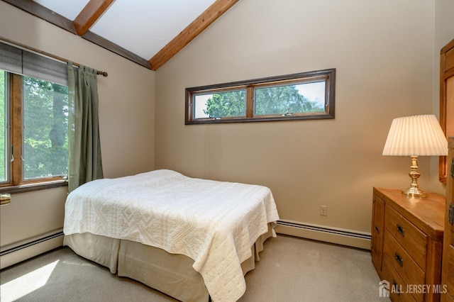 22 Roosevelt St, Pequannock, NJ 07440 - bedroom with a baseboard radiator and light colored carpet