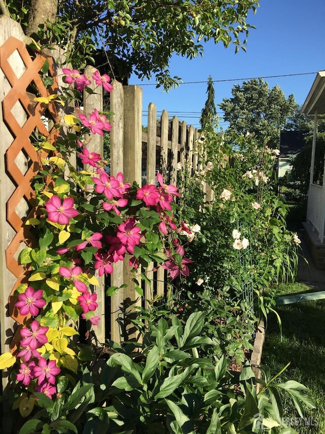 exterior view of fence
