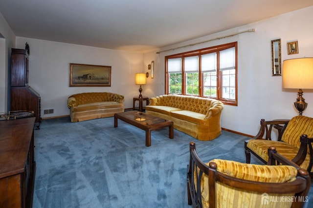 114 Redwood Ave, Edison, NJ 08817 - living room with carpet floors and baseboards