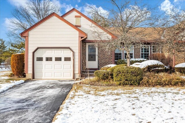 front facade featuring a garage