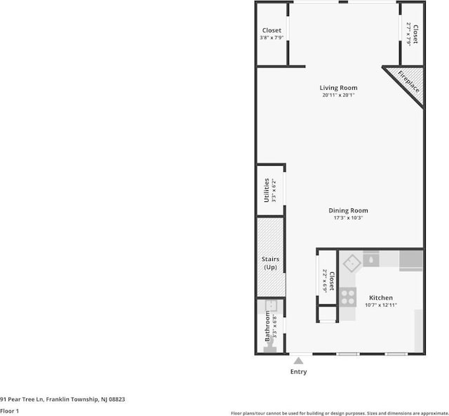 91 Pear Tree Ln, Franklin, NJ 08823 - view of floor plan / room layout