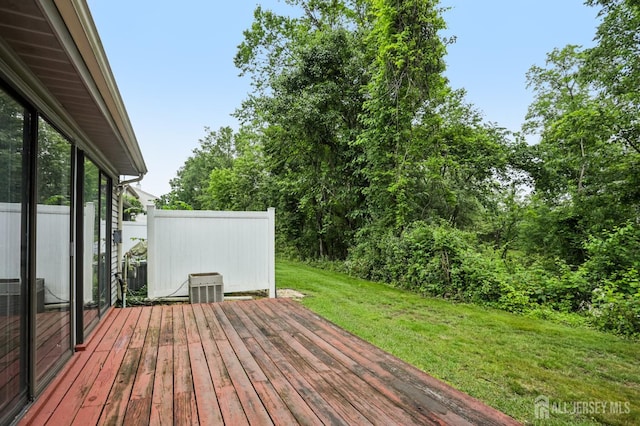 91 Pear Tree Ln, Franklin, NJ 08823 - deck featuring a yard