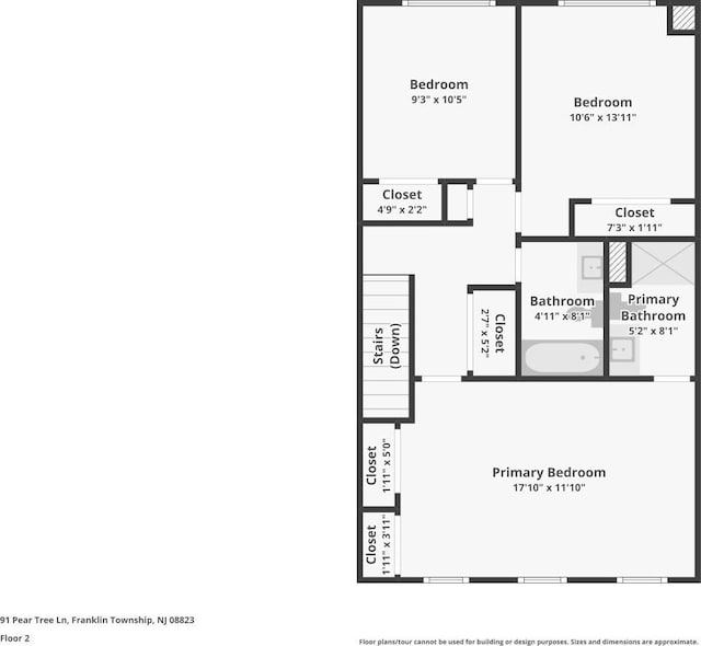 91 Pear Tree Ln, Franklin, NJ 08823 - view of floor plan / room layout