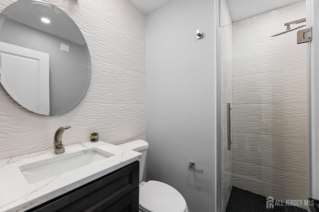 4 Arden Rd, Old Bridge, NJ 08857 - bathroom with toilet, vanity, and a shower
