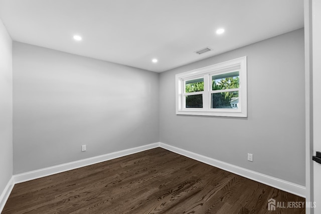 4 Arden Rd, Old Bridge, NJ 08857 - unfurnished room with dark wood-type flooring, baseboards, and recessed lighting