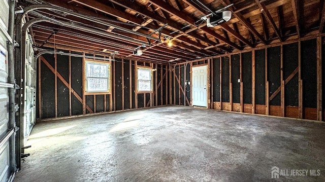 miscellaneous room with a garage