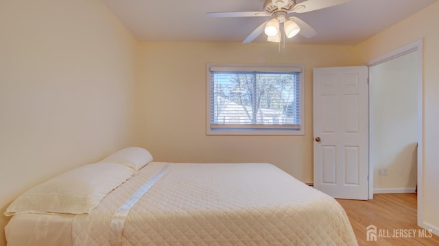 3 Cypress St Unit C, Toms River, NJ 08757 - bedroom with light wood-type flooring and a ceiling fan