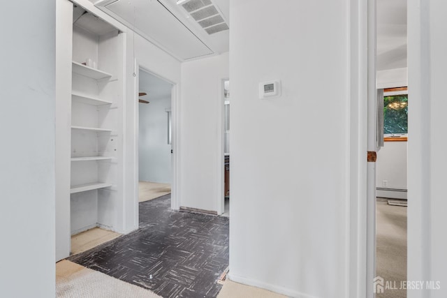 107 Athens Ave, Old Bridge, NJ 08879 - hall with attic access and baseboard heating