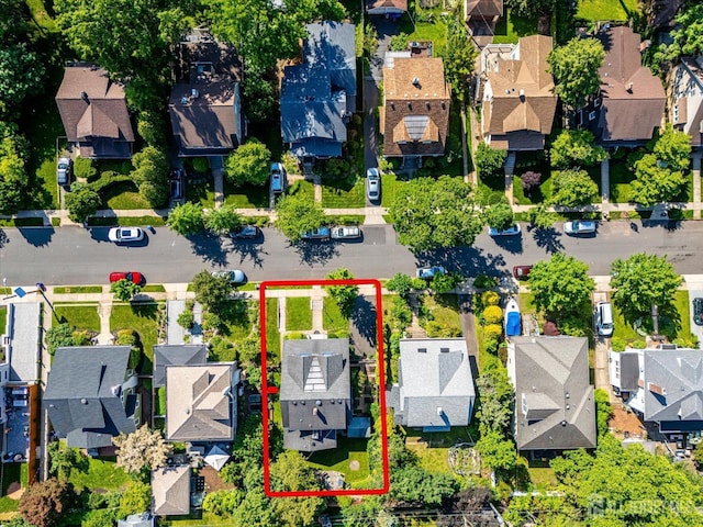 227 Lawrence Ave, Highland Park, NJ 08904 - aerial view of residential area with property boundaries highlighted