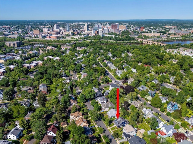 227 Lawrence Ave, Highland Park, NJ 08904 - aerial view of property's location with a large body of water and nearby urban area