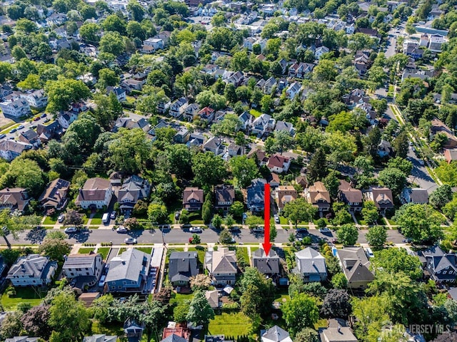 227 Lawrence Ave, Highland Park, NJ 08904 - aerial overview of property's location with nearby suburban area