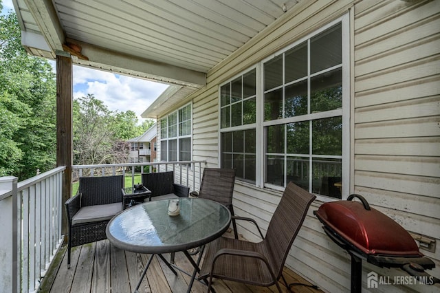 219 Vasser Dr, Piscataway, NJ 08854 - view of wooden deck