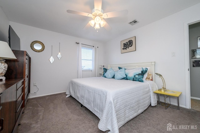 111 E Shrewsbury Dr E, Little Egg Harbor, NJ 08087 - carpeted bedroom featuring baseboards and ceiling fan