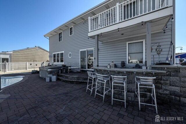 111 E Shrewsbury Dr E, Little Egg Harbor, NJ 08087 - patio / terrace featuring a hot tub and a patio