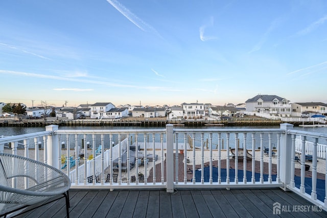 111 E Shrewsbury Dr E, Little Egg Harbor, NJ 08087 - wooden deck featuring a residential view and a water view