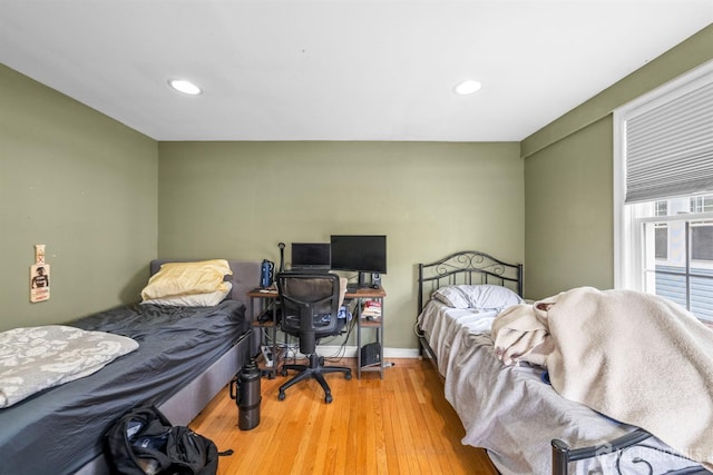286 Easton Ave, New Brunswick, NJ 08901 - bedroom featuring wood finished floors and recessed lighting