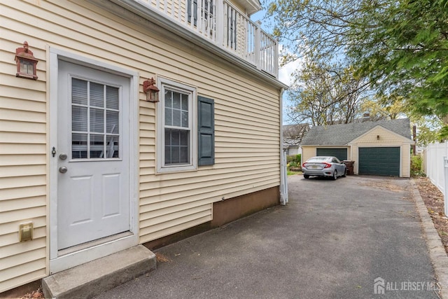 286 Easton Ave, New Brunswick, NJ 08901 - doorway to property with a detached garage