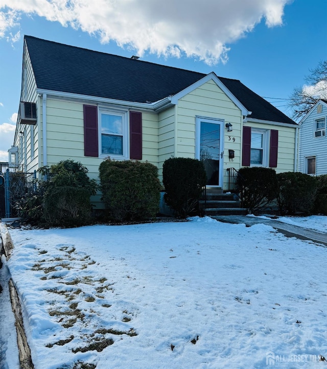 view of front of home