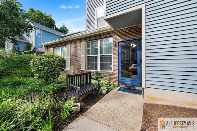 4301 Bayberry Ct, Middlesex, NJ 08852 - doorway to property featuring brick siding