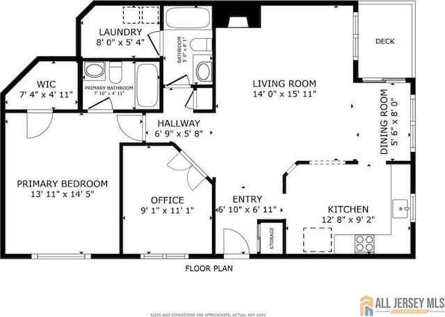 4301 Bayberry Ct, Middlesex, NJ 08852 - view of property floor plan