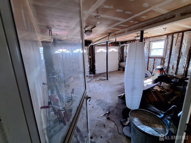 view of basement