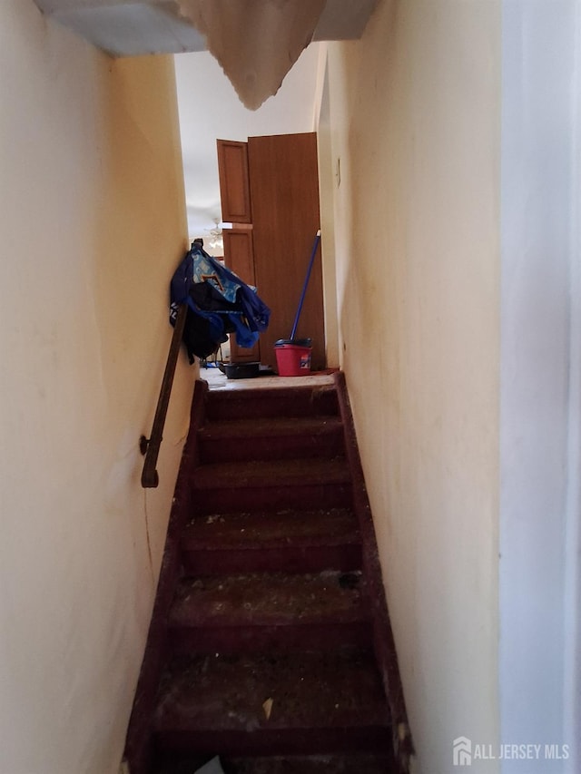view of stairs