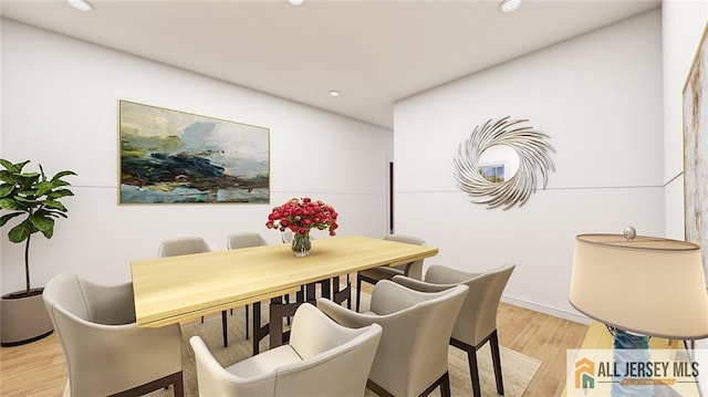 180 River Rd, Monroe, NJ 08831 - dining area featuring light wood-style floors and recessed lighting