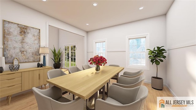 180 River Rd, Monroe, NJ 08831 - dining area with light wood finished floors and recessed lighting