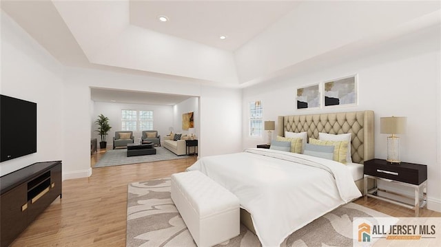 180 River Rd, Monroe, NJ 08831 - bedroom with light wood finished floors and recessed lighting