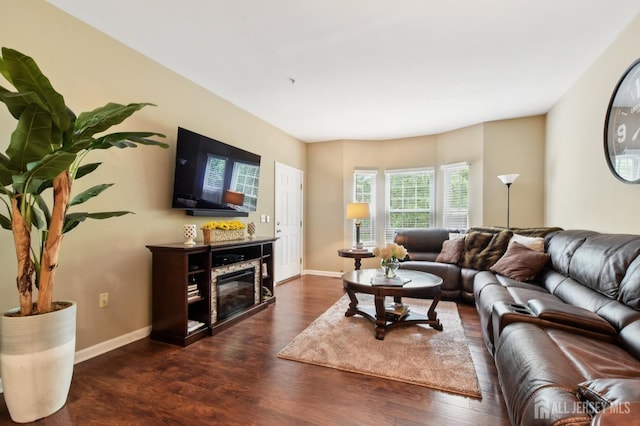 179 Sunshine Dr, Piscataway, NJ 08854 - living area with wood finished floors and a glass covered fireplace