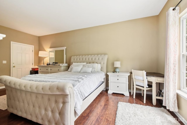 179 Sunshine Dr, Piscataway, NJ 08854 - bedroom featuring dark wood-style floors and baseboards
