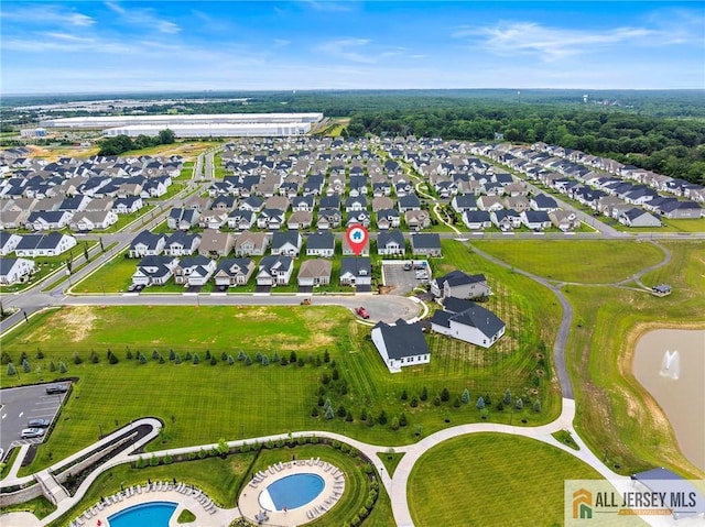 15 Galerie Ct, Monroe, NJ 08831 - aerial view of property and surrounding area with nearby suburban area