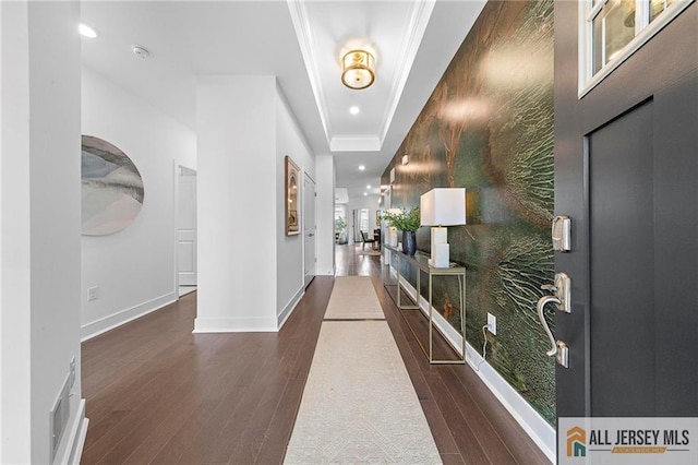 15 Galerie Ct, Monroe, NJ 08831 - hallway featuring wood finished floors and recessed lighting