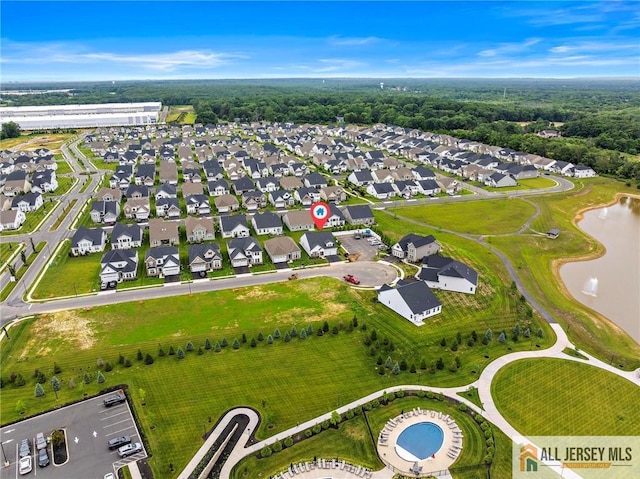 15 Galerie Ct, Monroe, NJ 08831 - aerial view of property's location with a nearby body of water and nearby suburban area