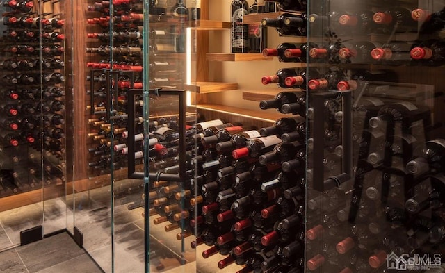 view of wine room